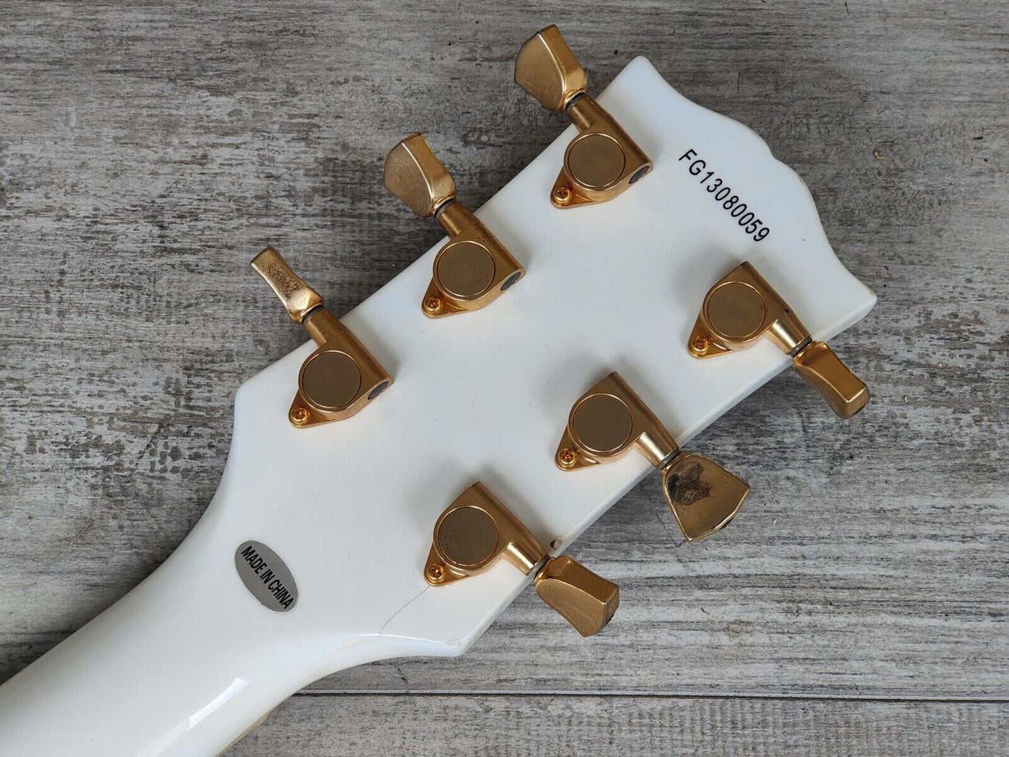 2013 Burny (Fernandes) RLC-55 Les Paul Custom (Alpine White)