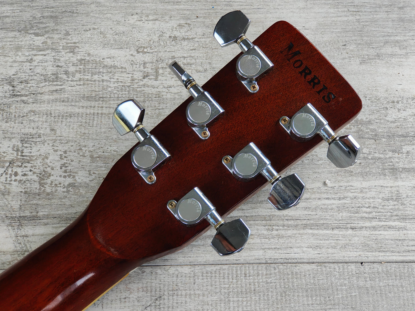 1980's Morris W-35 Dreadnaught Japanese Acoustic Guitar (Natural)