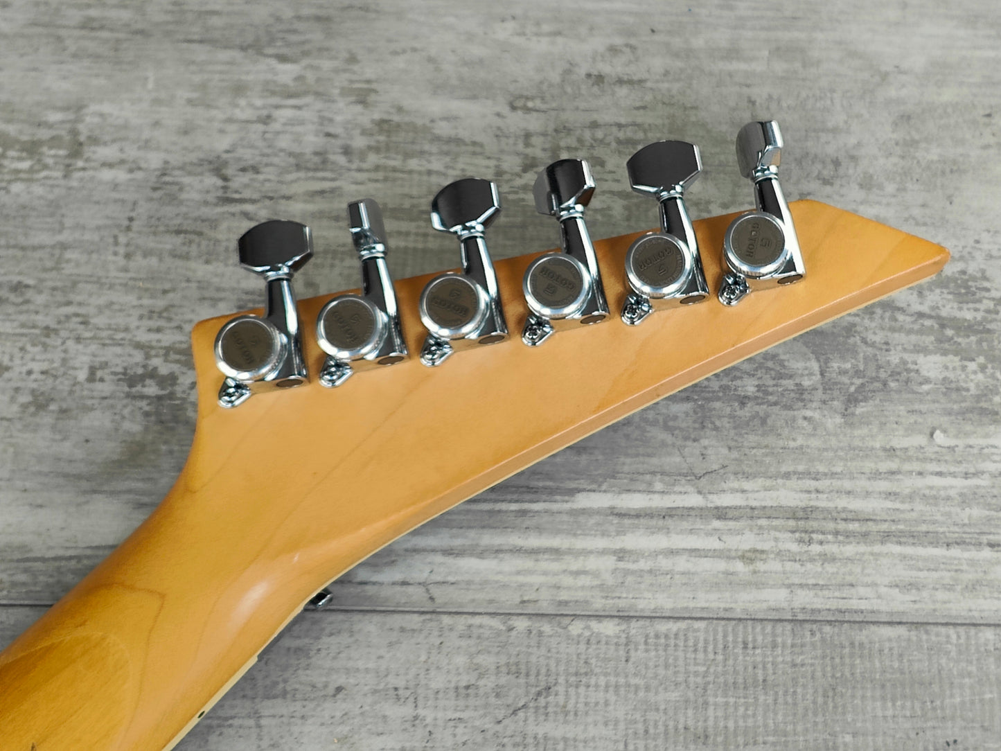 1998 Jackson Stars Japan ADK-905 Arch Top Dinky Superstrat (Flame Amber)