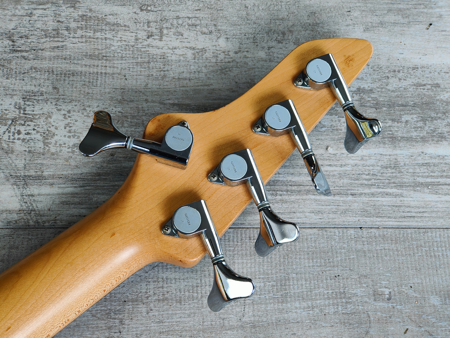 1980's P-Project (by Fernandes Japan) PUM-5 5-String PJ Bass w/EMG's (Trans Green)