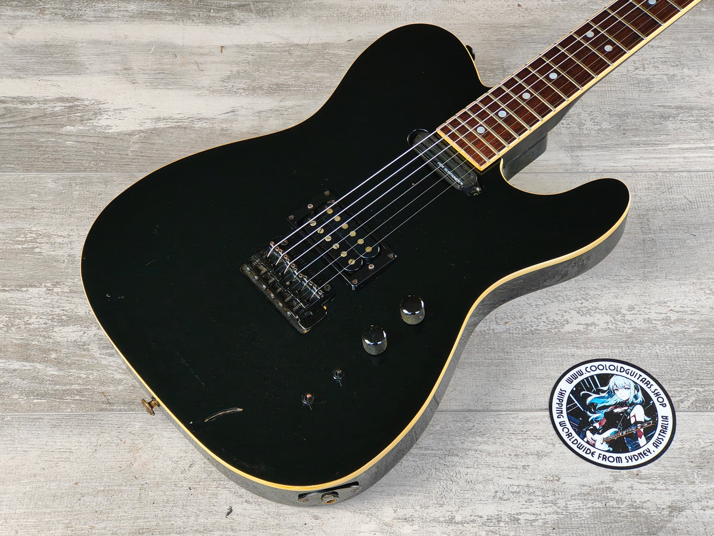 1991 Fernandes Japan TEJ-95S “Limited Edition” Twang-Style w/Sustainer (Black)