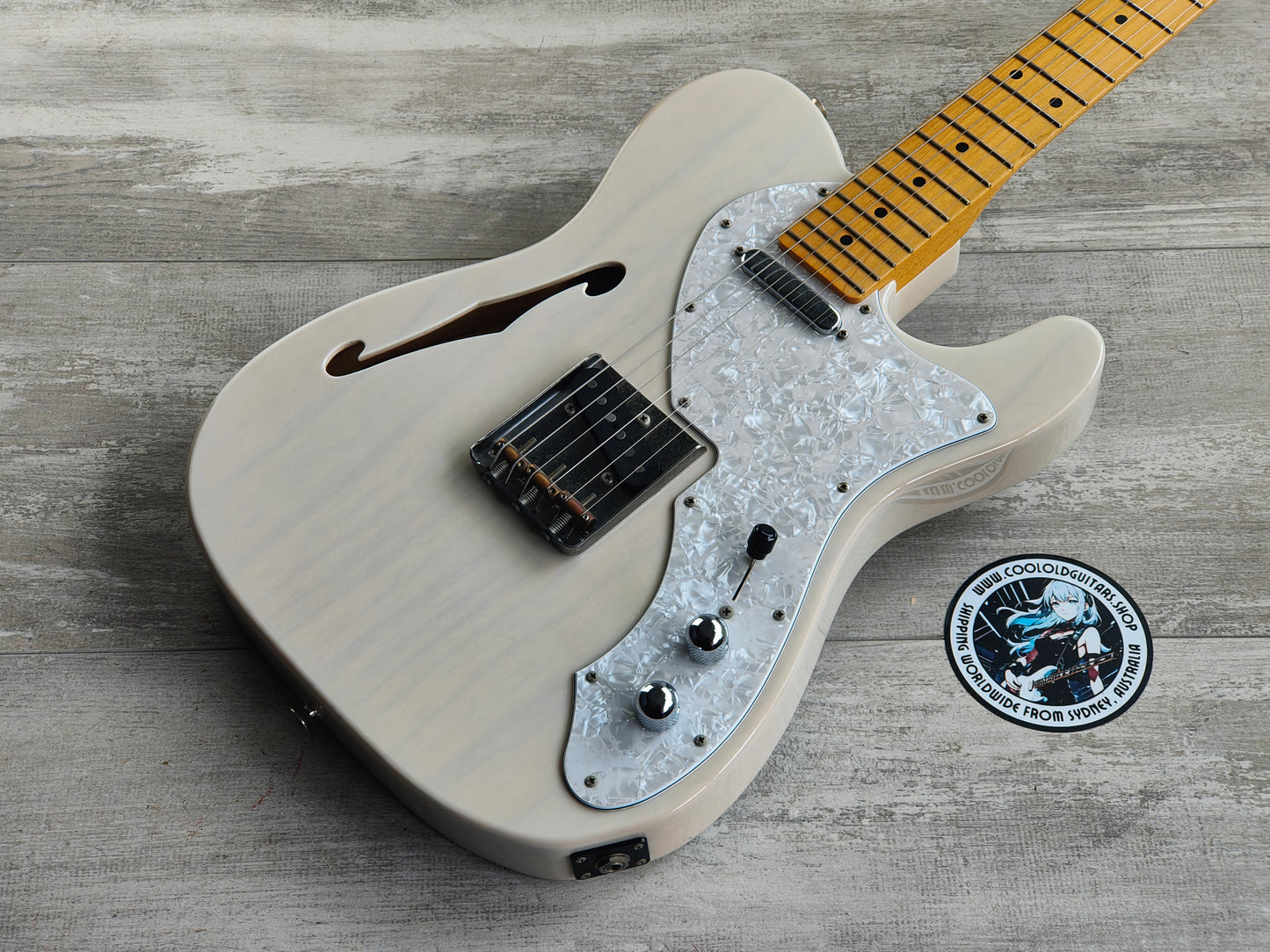 2012 FGN (Fujigen Japan) NCTL-10M/ASH/SH Neo Classic Thinline Twang-Style (Transparent White)