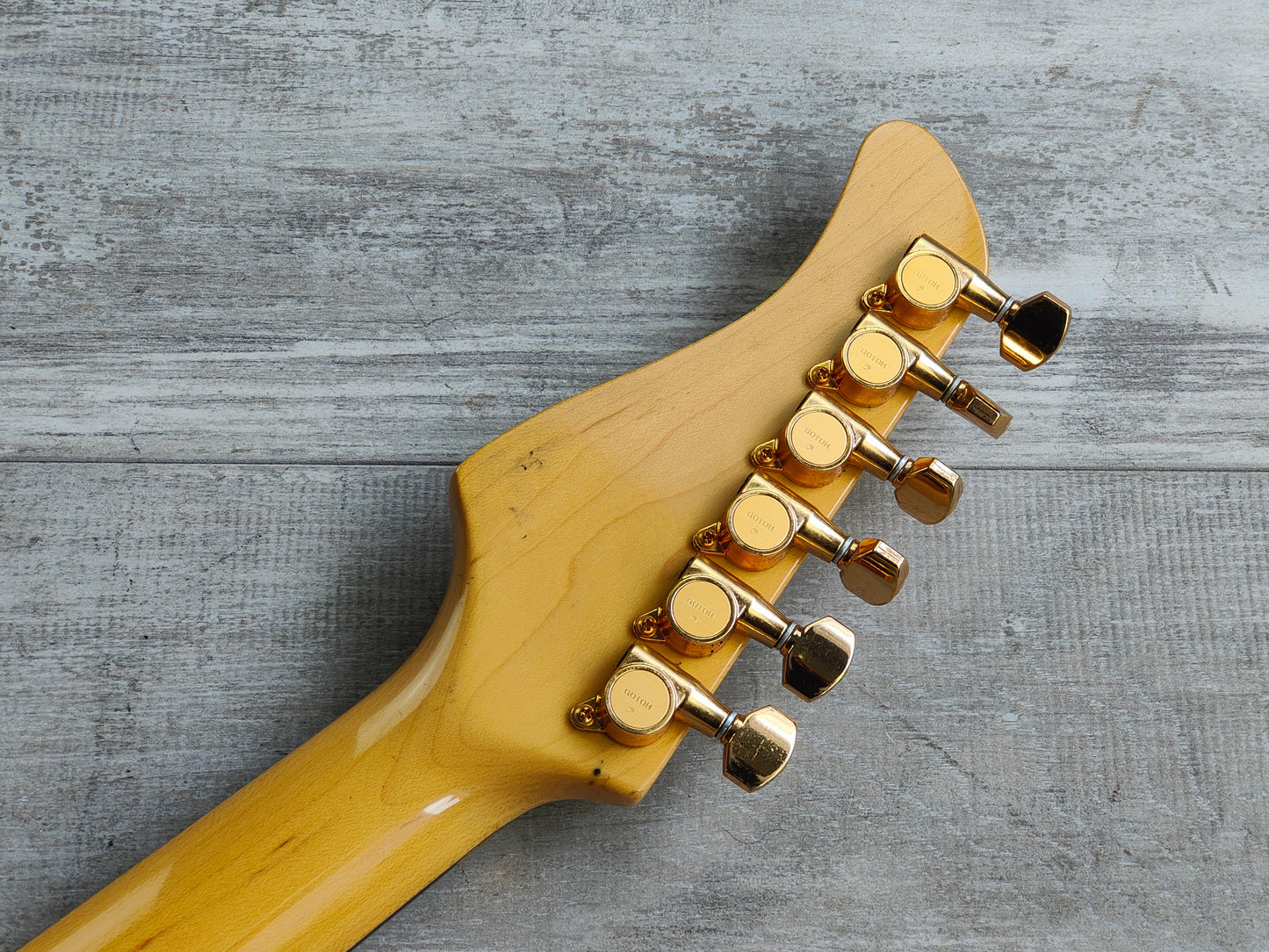 2002 Fernandes Japan FR-155S Revolver HSH Superstrat w/Sustainer (Natural)