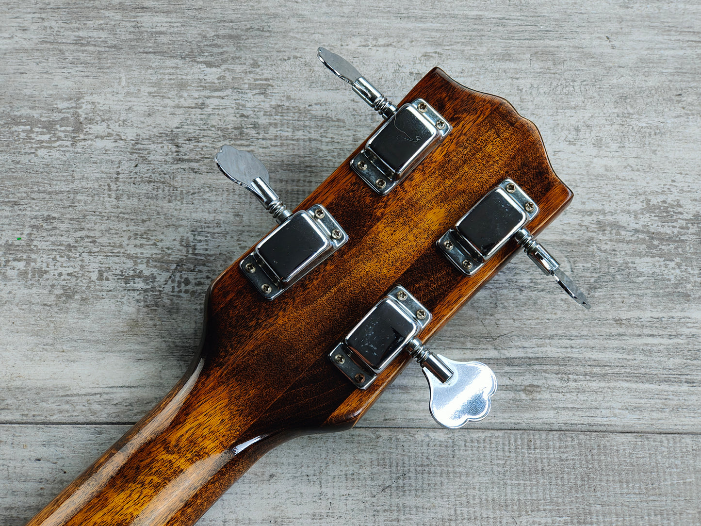 1973 Ibanez Japan 2403 EB-3 Style Short Scale SG Bass (Oiled Brown)