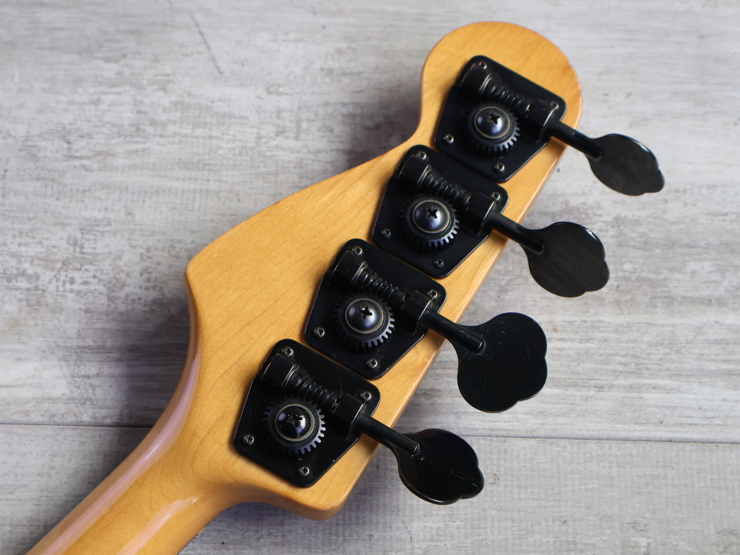 1980's ESP Japan "Oldie Custom Model" Custom Order PJ Precision Bass w/EMG's (Transparent Red)