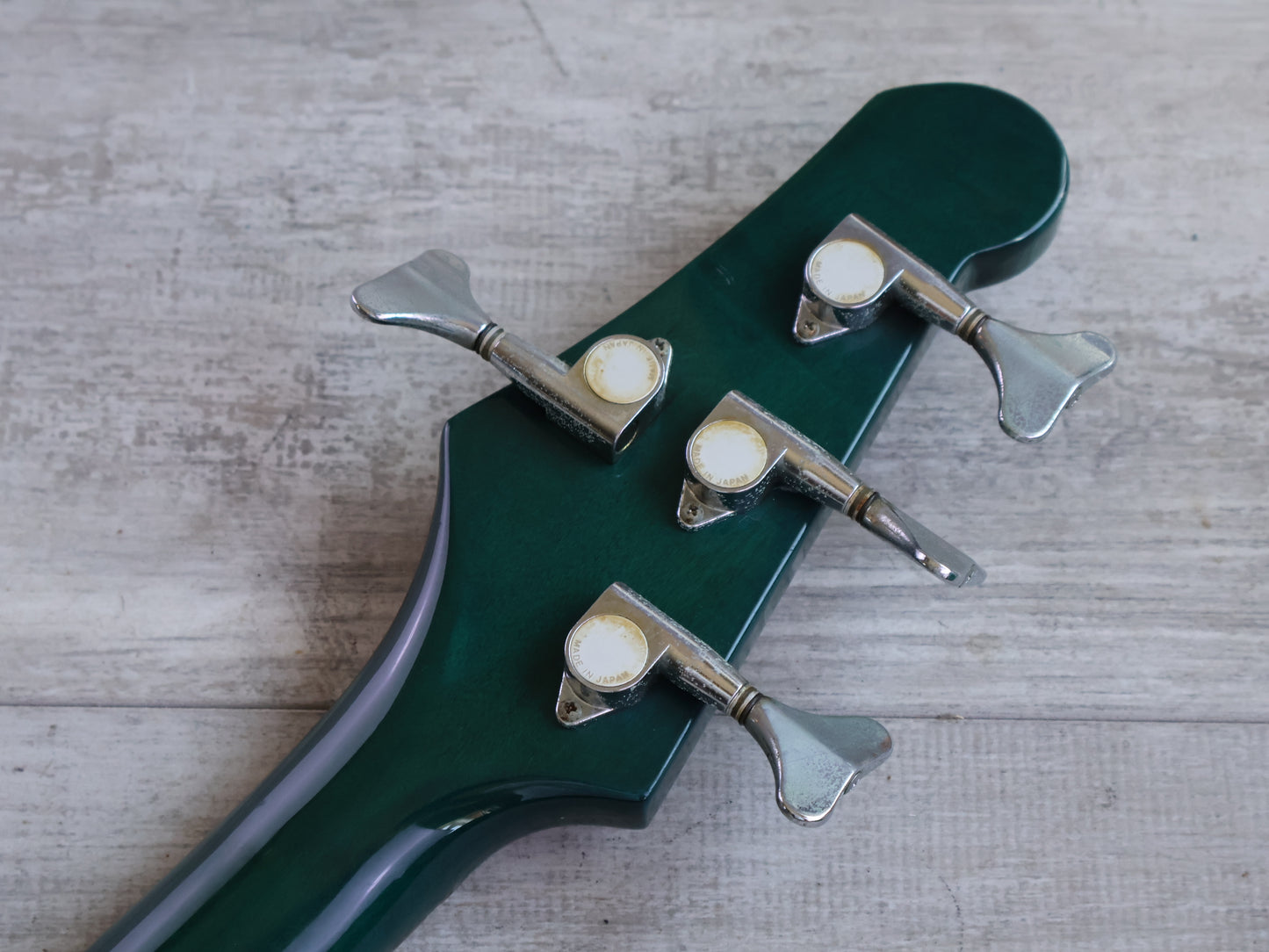 1990's Vestax Japan BV-2 JJ Fretless Bass w/Bartolini's (Transparent Green)