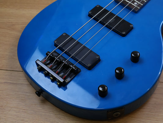 1990's Edwards Japan (by ESP) EJ-78TV Double Cutaway Bass (Blue)