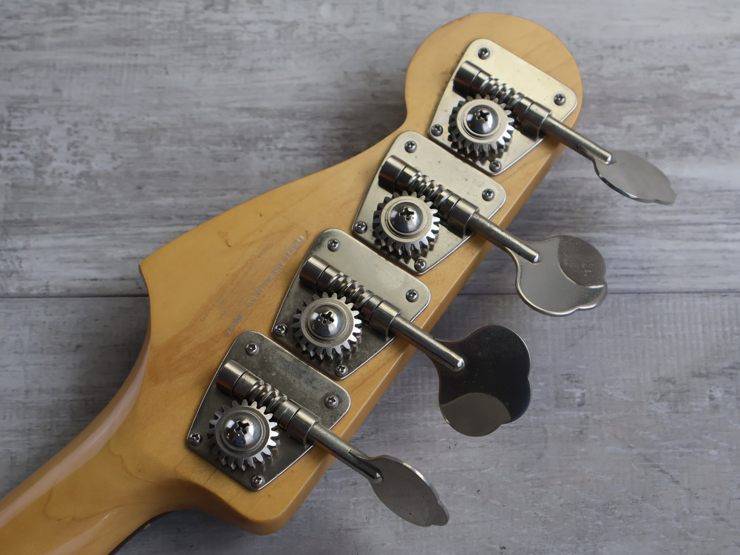 1991 Fender Japan PBAC-100FL Fretless Thinline Electric/Acoustic Precision Bass (Sunburst)