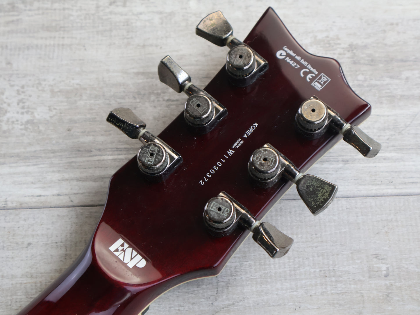 2011 LTD (by ESP) EC-1000 Deluxe Single Cutaway w/EMG's (Black Cherry Red)