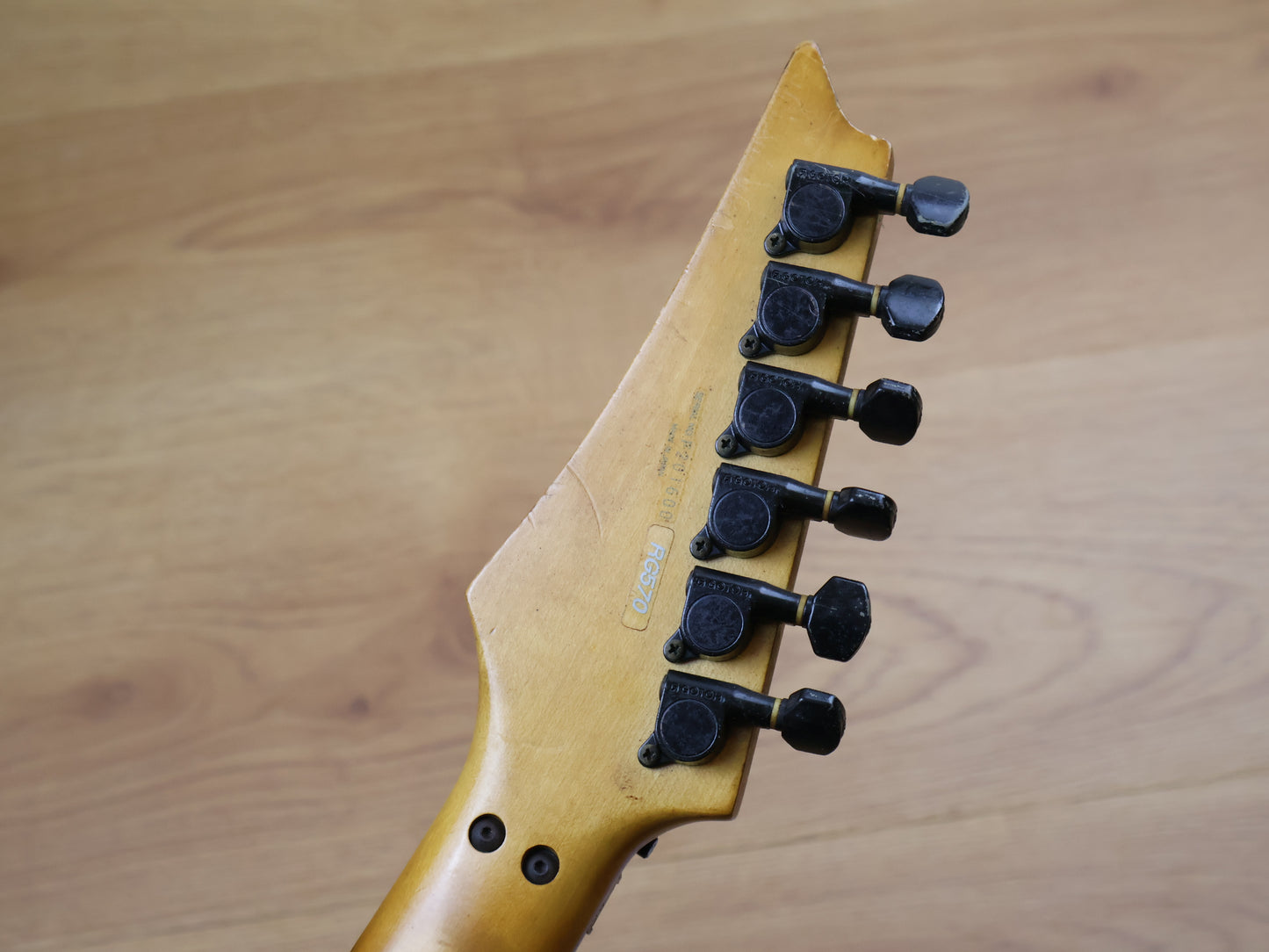 1992 Ibanez Japan RG570FM Superstrat (Transparent Blue)