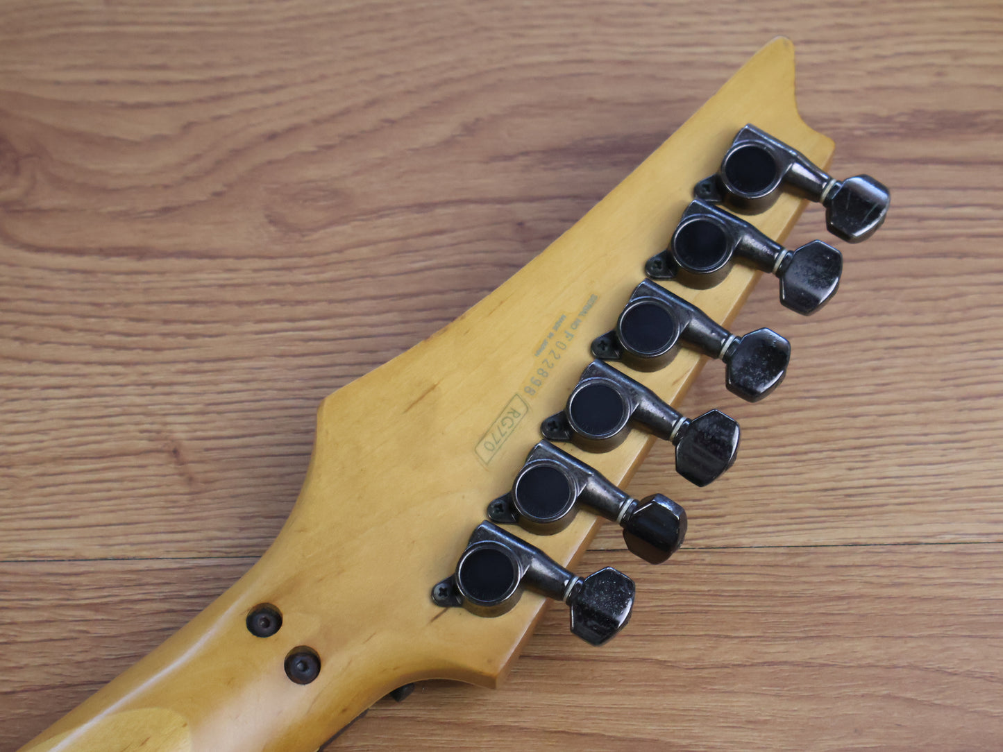 1990 Ibanez Japan RG770 FM HSH Superstrat (Cherry Sunburst)