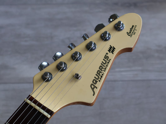 1980's Kawai Aquarius AQ-555 HHH Electric Guitars (White)