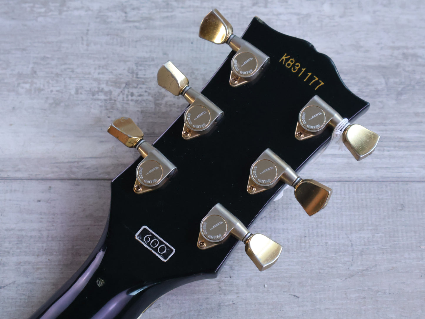 1983 Greco Japan EGC57-60 "Super Real" Les Paul Custom Black Beauty w/Kahler