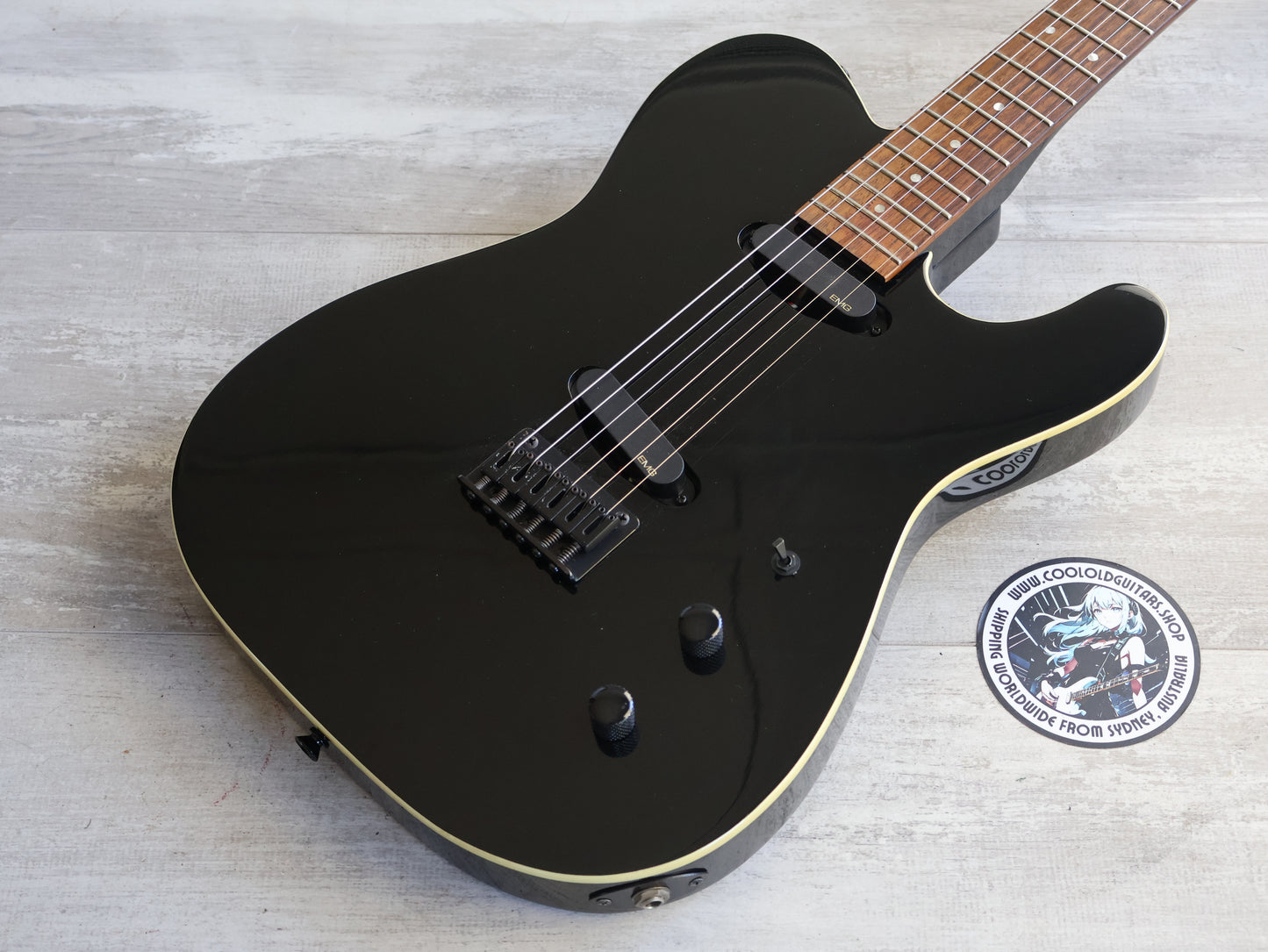 2007 Fernandes TEJ-STANDARD 2S Twang-Style w/EMG's (Black)