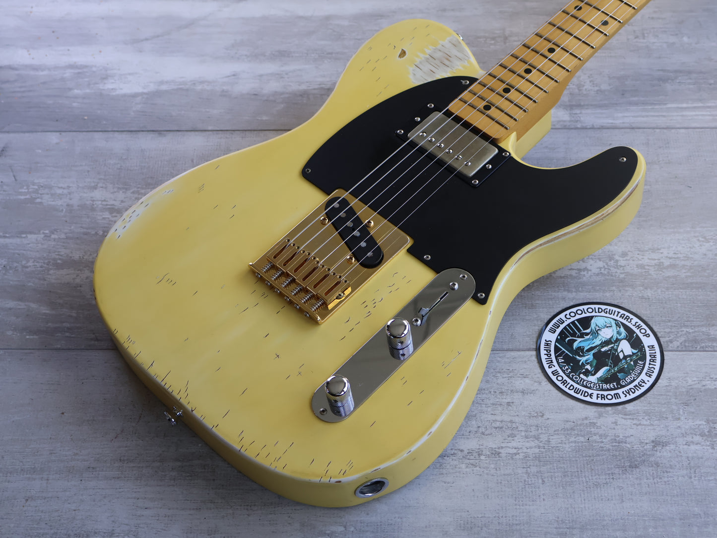 2005 Edwards (by ESP Japan) E-TE-98M/RE Keith Richards "Micawber" Twang-Style (Relic Blonde)