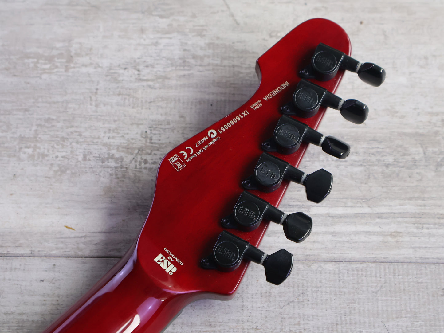 ESP LTD TE-200 HH Telecaster (See Thru Black Cherry)