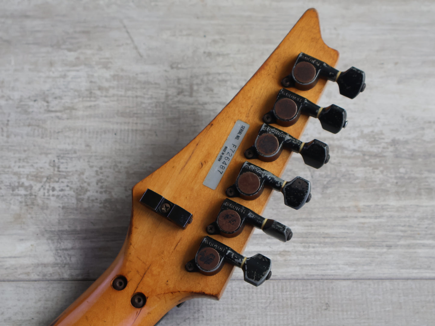 1987 Ibanez RG440PAH/PLG-65 Transitional Era HSS Superstrat (Black)
