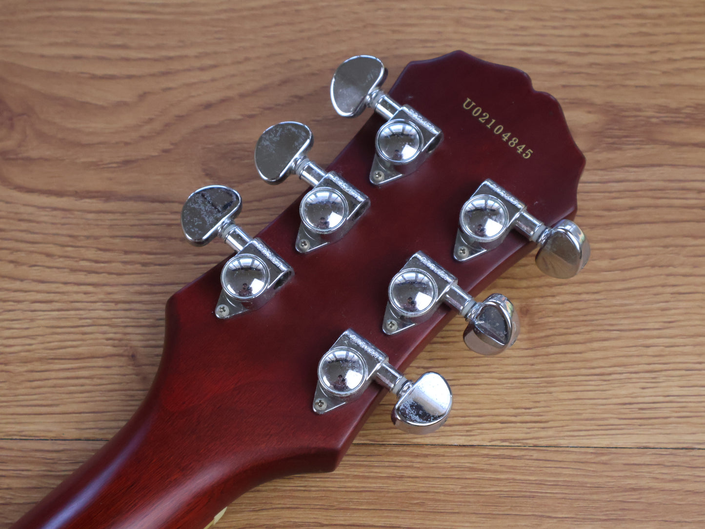 2002 Epiphone Korea (by Gibson) G-400 SG Double Cutaway (Satin Red)