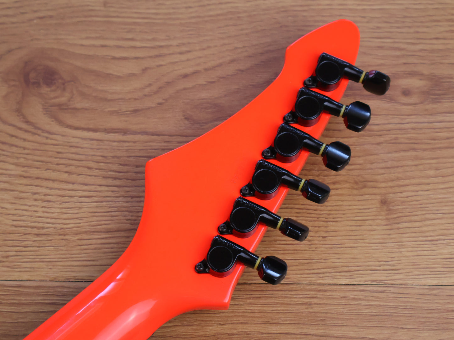 1989 Aria Pro II Magna Series MA-550 HSS Superstrat (Fluro Orange)