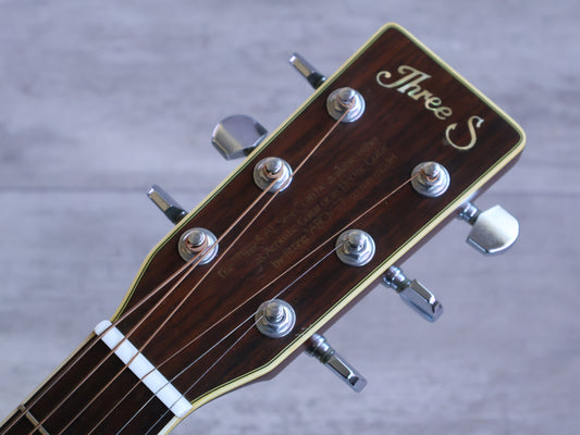 1970's Three S by Suzuki AE30 Dreadnought (Natural)