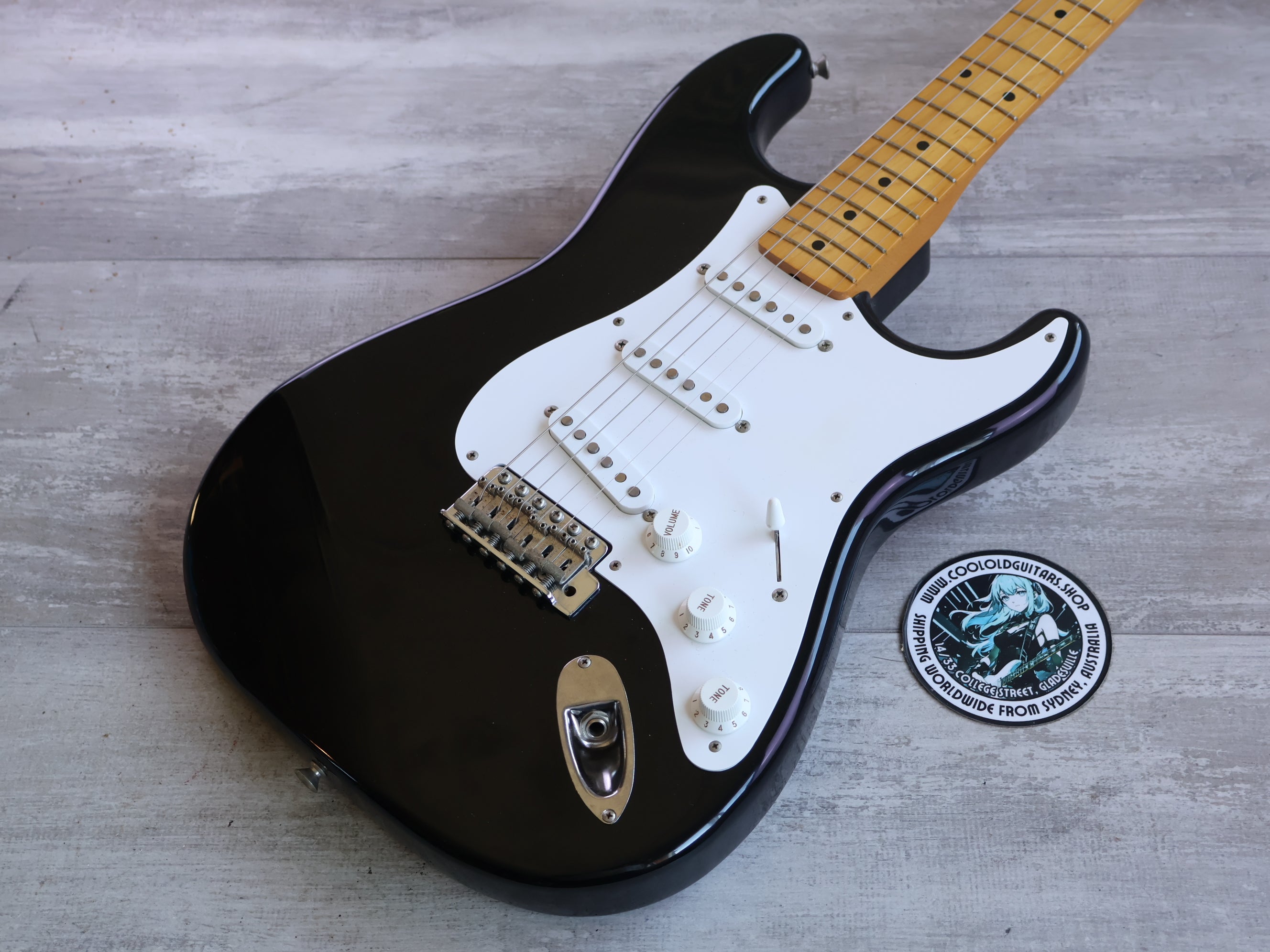 1993 Fender Japan ST57-53 '57 Reissue Stratocaster (Black) – Cool