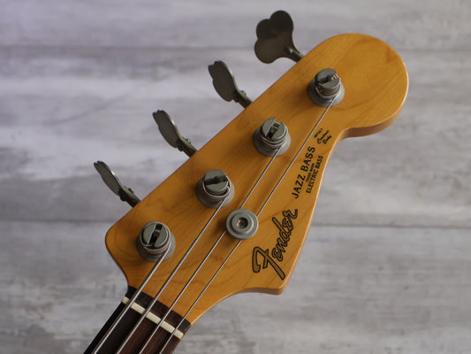 1993 Fender Japan JB62-FL '62 Reissue Jaco Fretless Jazz Bass (Sunburst)