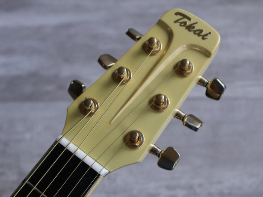 1980's Tokai Folkel Carbon Body Acoustic Guitar (Ivory)