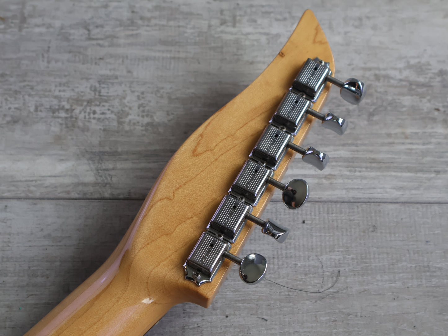 1983 Tokai Japan A-80D Talbo Blazing Fire Cast Aluminium Guitar (Pearl White)