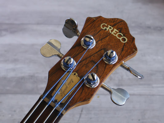 1978 Greco Japan GOB-700 Speedway Neckthrough Fretless Bass (Walnut Stain)