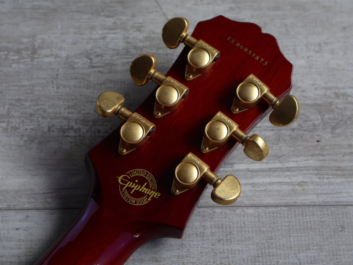 2006 Epiphone SG Deluxe Pro (Transparent Red Flame)