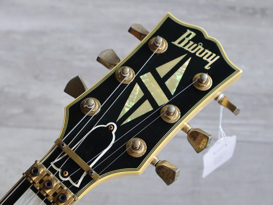 1989 Burny Japan LC-100YS Les Paul Custom w/Tremolo (Aged White)
