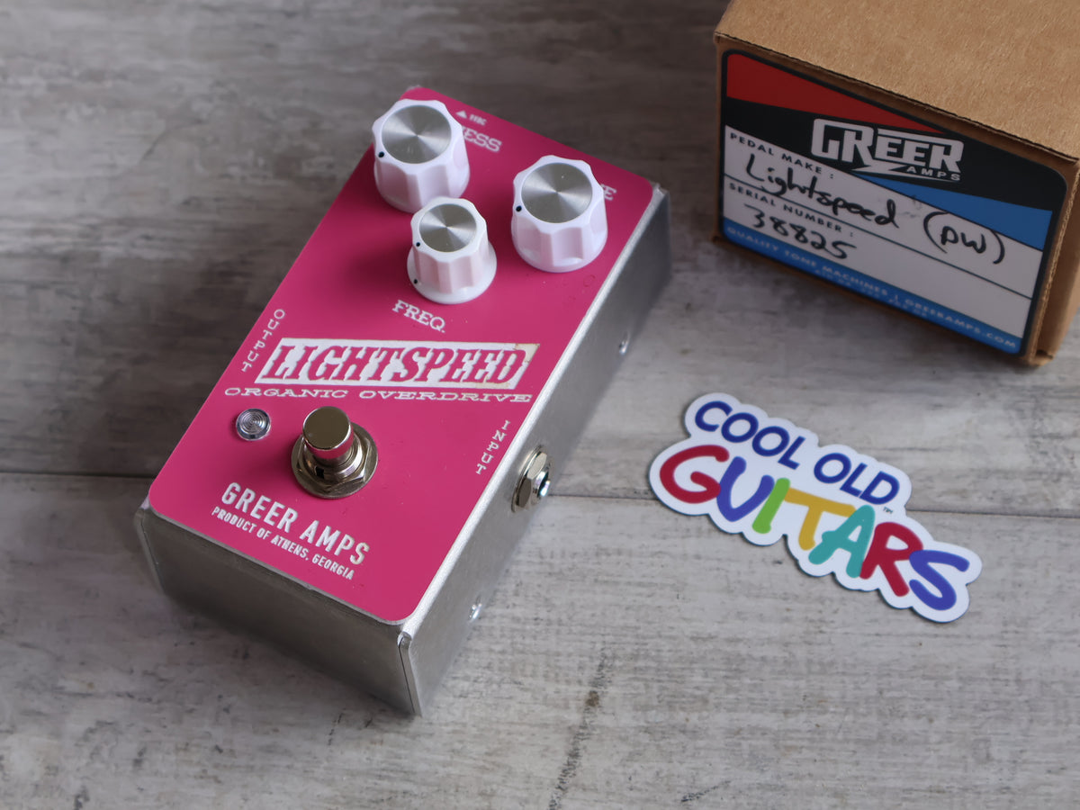 Greer Amps Lightspeed Organic Overdrive Pedal (Limited Edition Pink)
