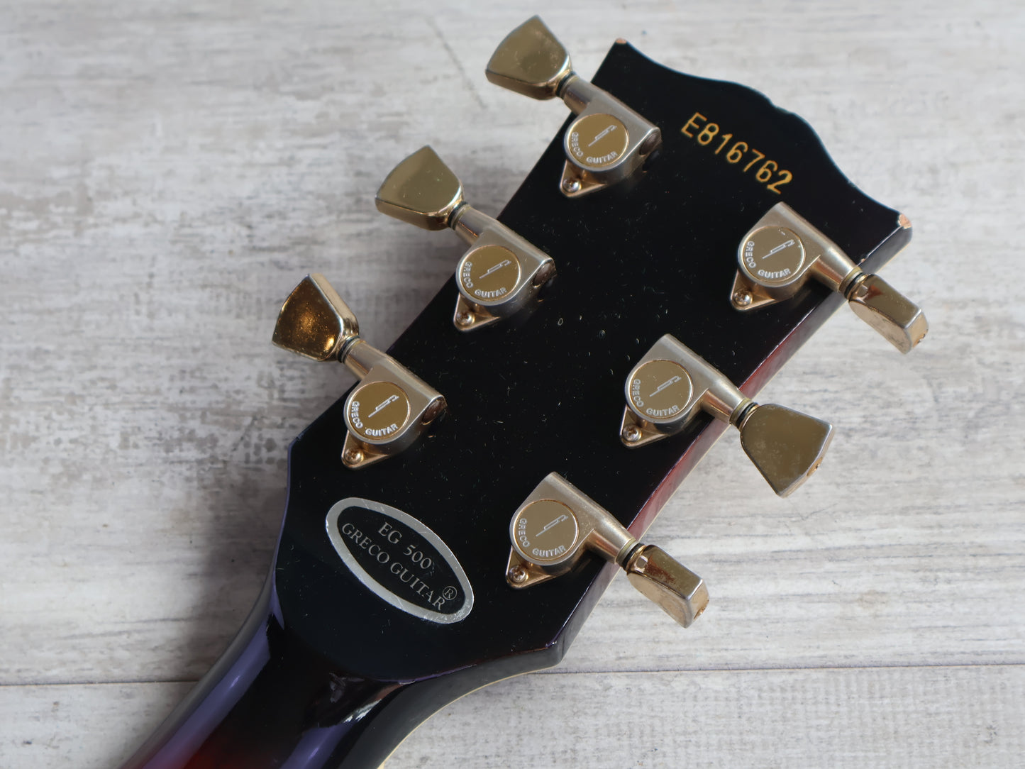 1981 Greco Japan EG-500C Super Power Les Paul Custom (Violin Sunburst)