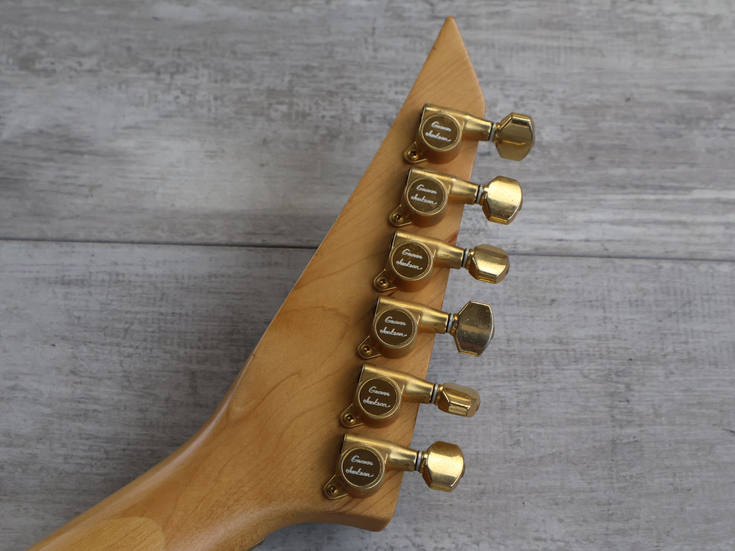 1990’s Grover Jackson Japan Rhoads Flying V Electric Guitar (Refinished Green Racing Stripe)