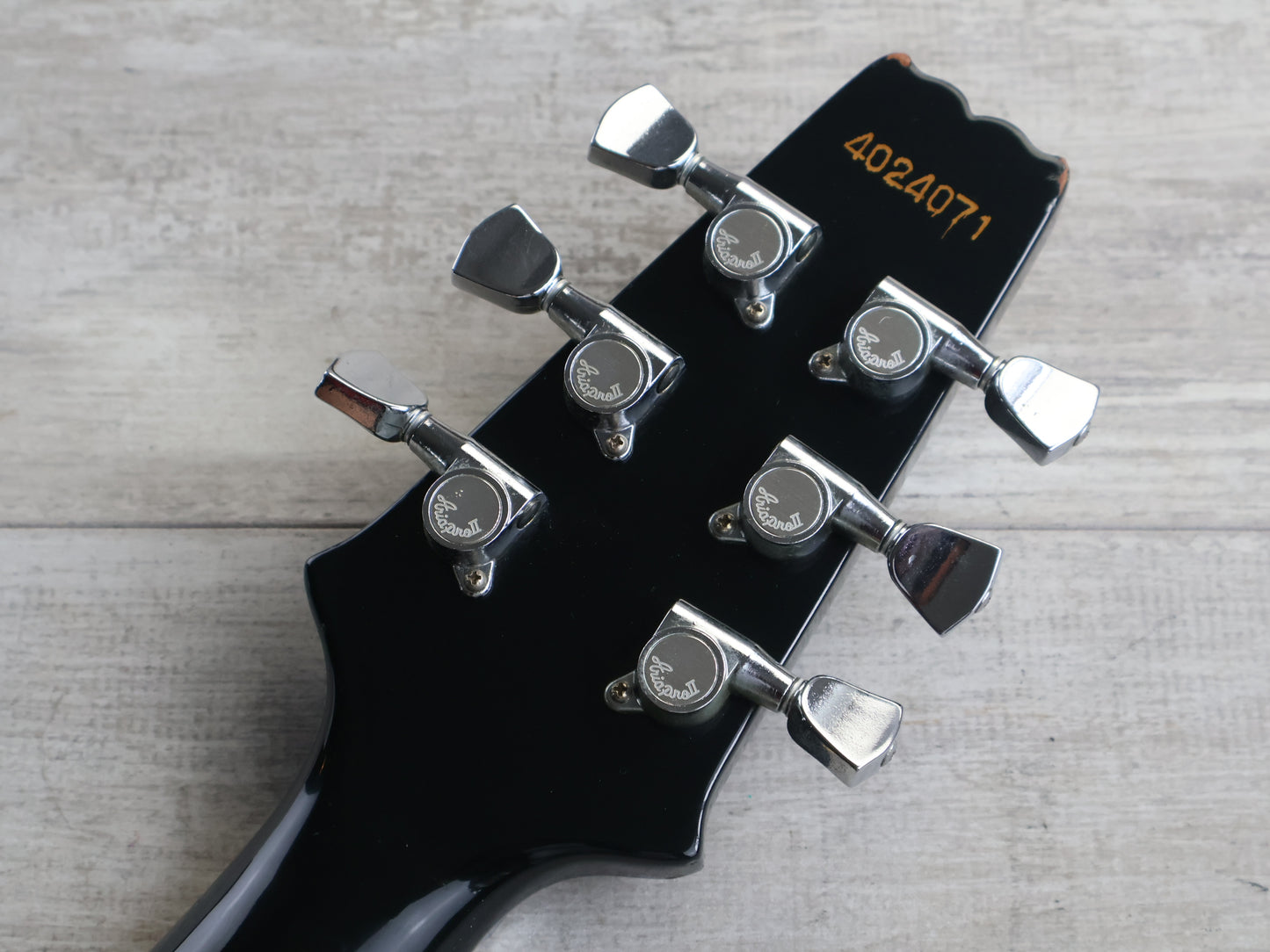 1984 Aria Pro II PE-DELUXE KV Single Cutaway w/Kahler (Black)