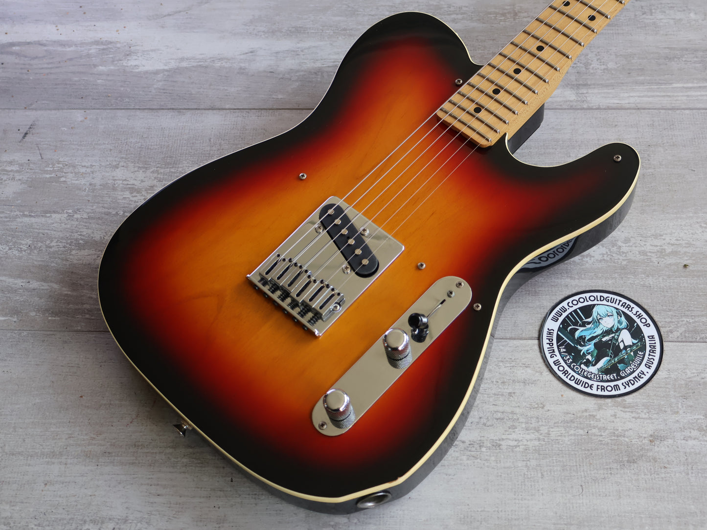1989 Bill Lawrence Japan BTOM-60P Esquire Twang-Style (Three-Tone Sunburst)