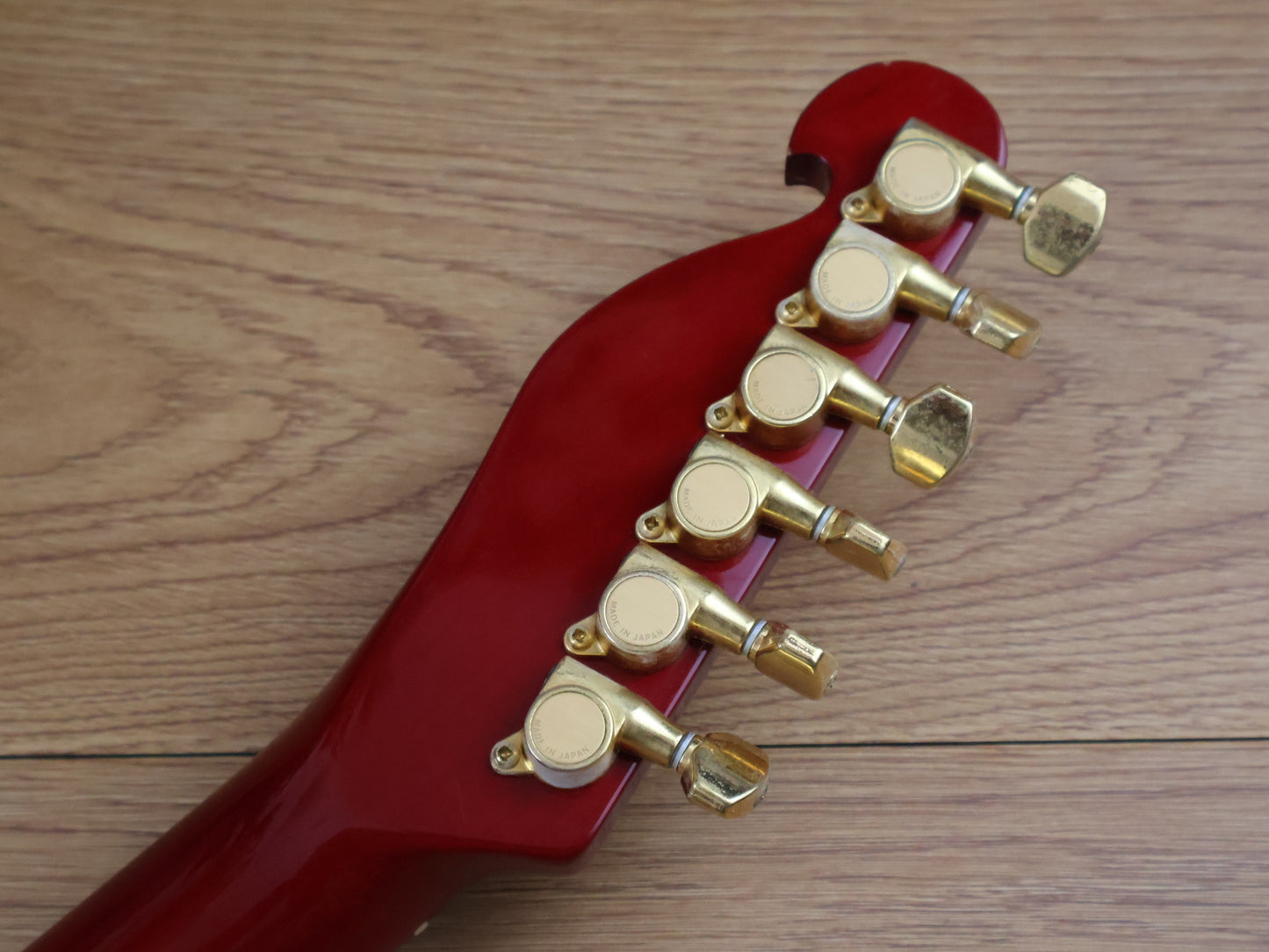 1990 Bill Lawrence Japan BKIM-60G Kaori Model Telecaster (Red & Gold)