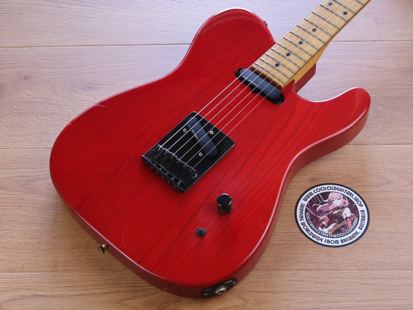 2000's Fernandes Japan TE-85T Takuya Judy and Mary Signature Twang-Style (Transparent Red)