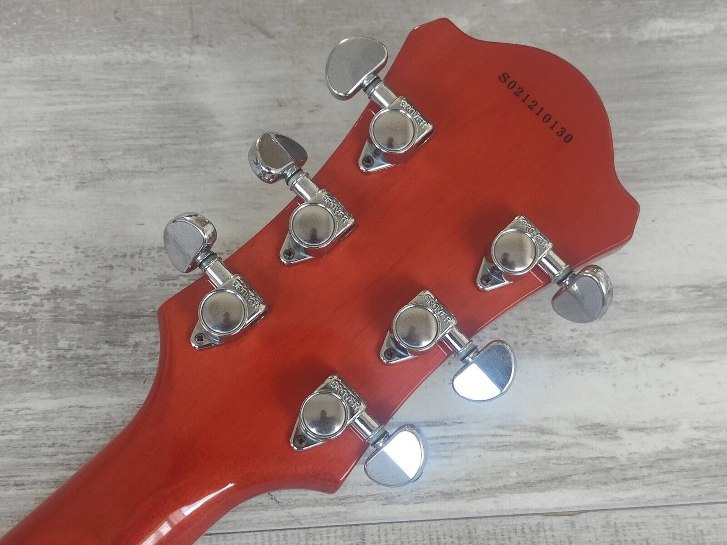 2002 Aria Pro II FA-80 Hollowbody Electric Guitar (Orange)