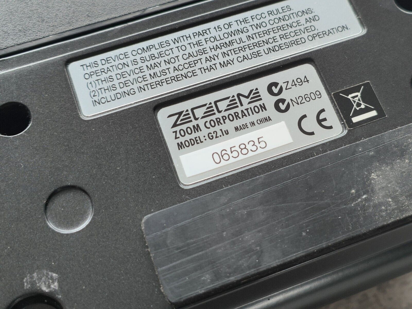 ZOOM G2.1u Guitar Multi Effects Pedal