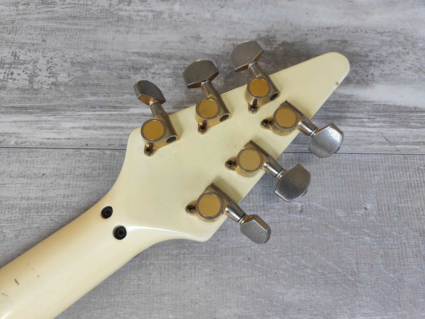 1980's Fernandes Japan BSV-80J Short Scale Flying V (Vintage White)