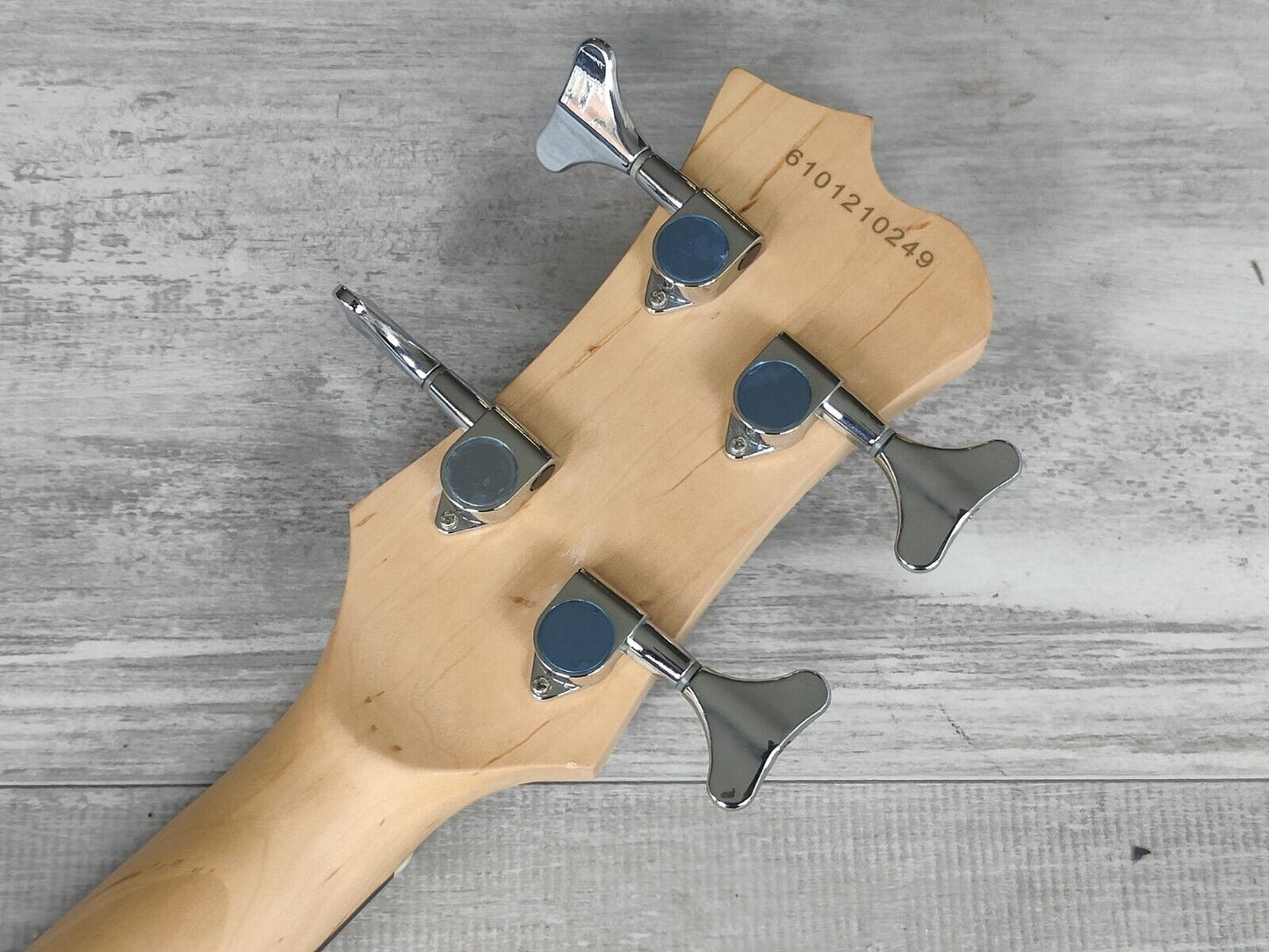 Aria Diamond Mosrite Style DMB380 Bass Guitar (Candy Apple Red)