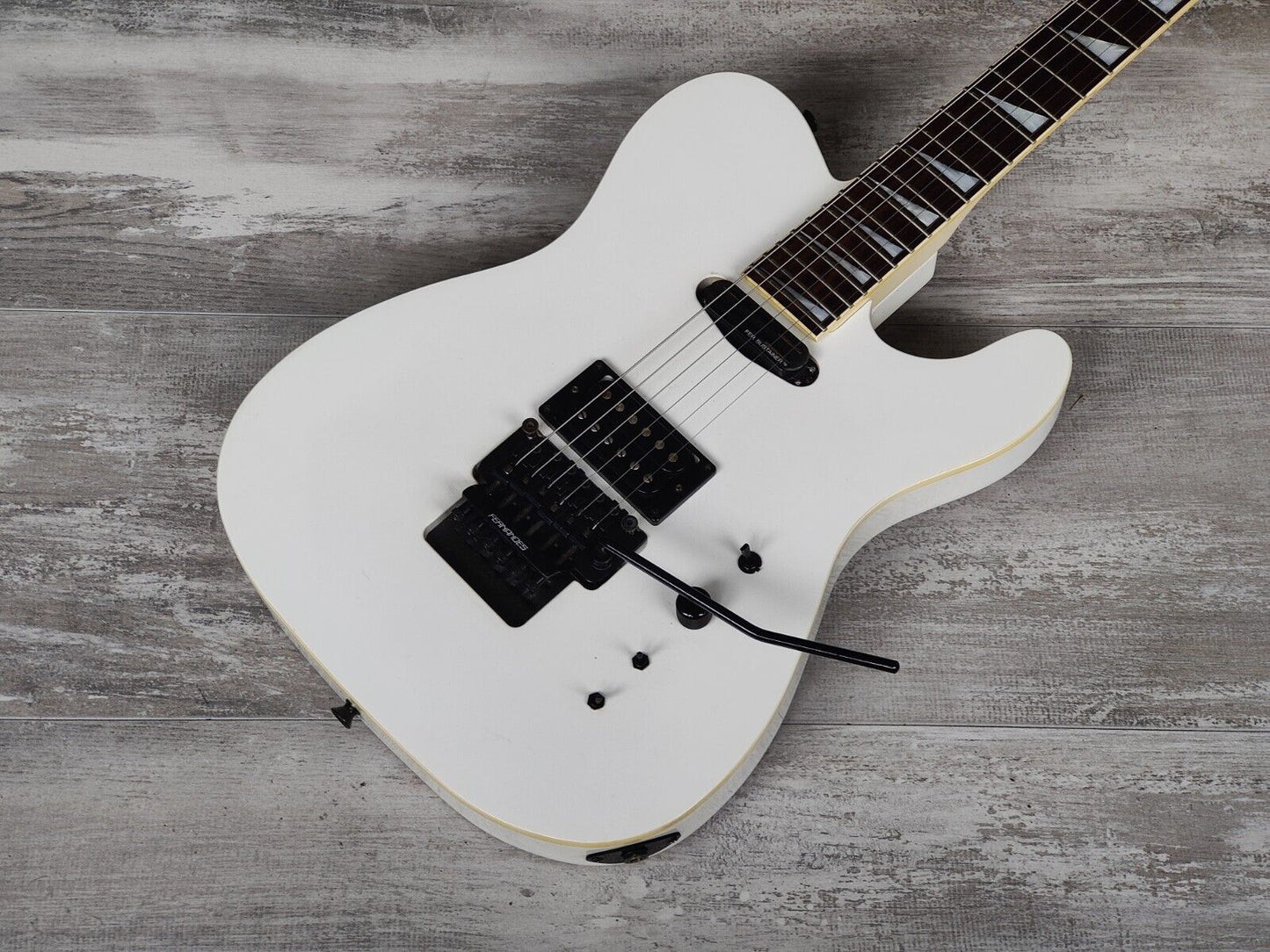1995 Fernandes Japan BT-115S Buck Tick Model TEJ Twang-Style w/Sustainer (White)