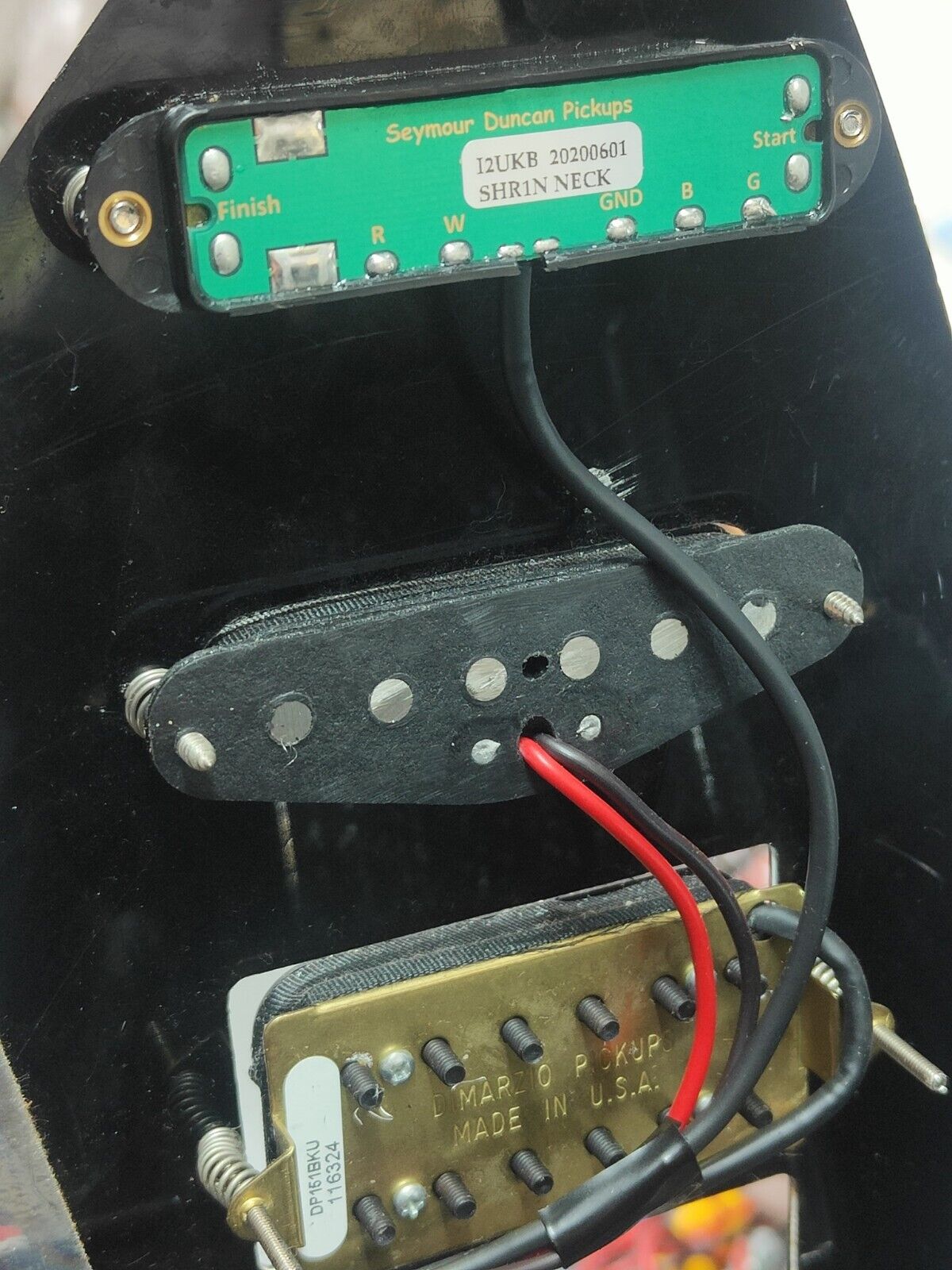 Tokai Japan Talbo - Seymour Duncan/Dimarzio's w/Wood Body (Black)