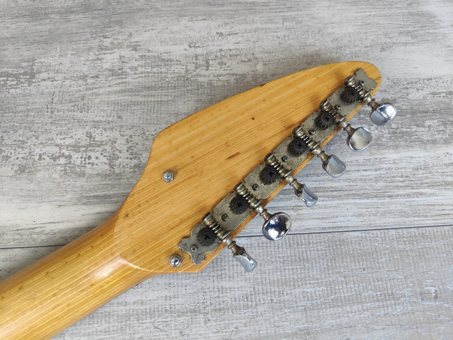 1960's Splendor Japan Teardrop Hollowbody Electric Guitar (Black)