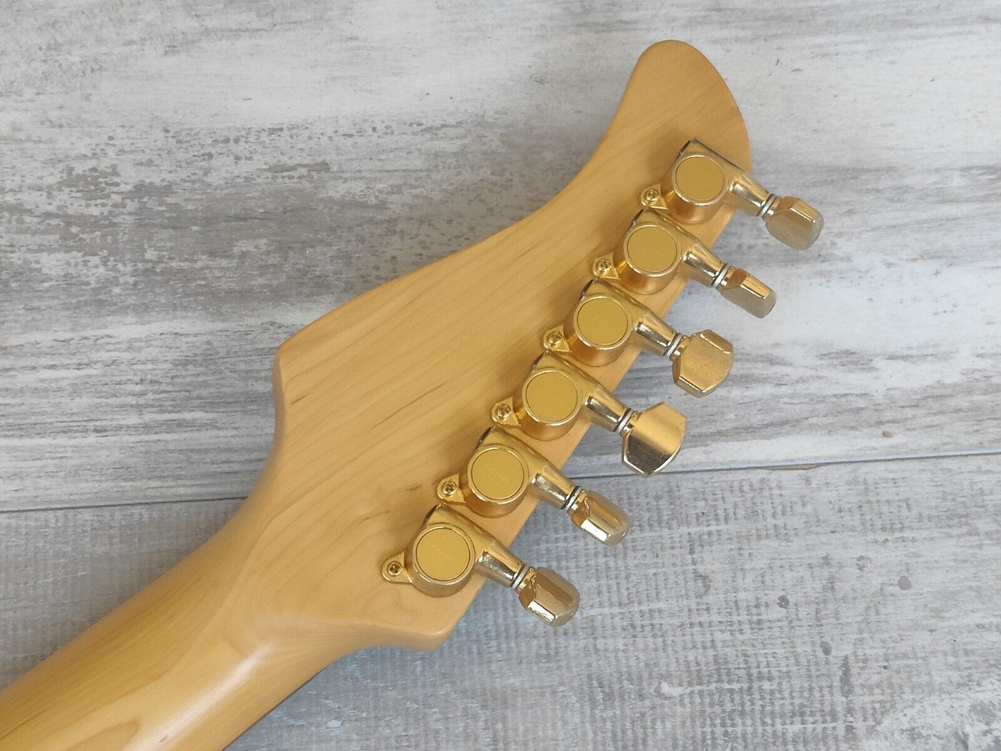 1995 Fernandes Japan FR-75S Revolver Superstrat w/Sustainer (Black Burst)