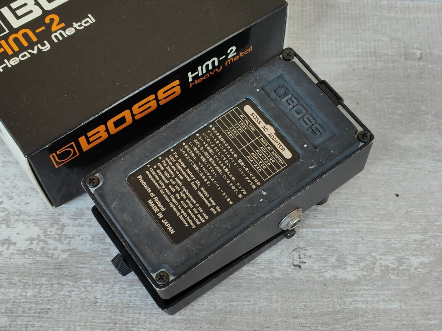 1986 Boss HM-2 Heavy Metal Distortion (Made in Japan) w/Original Box