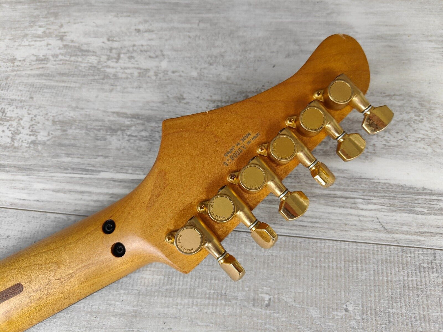 1996 Greco Japan GP-900DT HSH Superstrat w/Floyd Rose (Kermit Green Refinish)