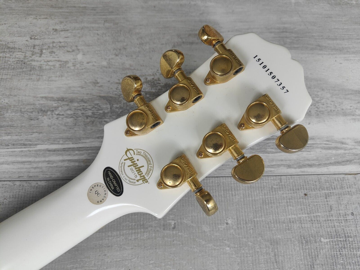 2015 Epiphone Les Paul Custom Pro (Alpine White)