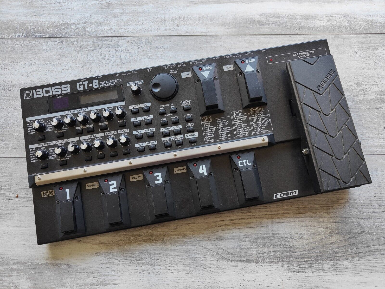 Boss GT8 Multi Effects Pedal Cool Old Guitars